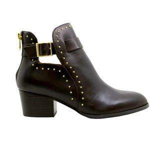 ADRIENNE VITTADINI ranno Leather Almond Toe Ankle